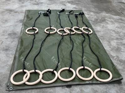 WOODEN NINJA SWINGING OBSTACLES– SEA OF MULTIPLE RINGS