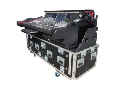 Digico SD5 Digital Mixing Console Flip-Ready Detachable Easy Retracting Hydraulic Lift Case With 2U