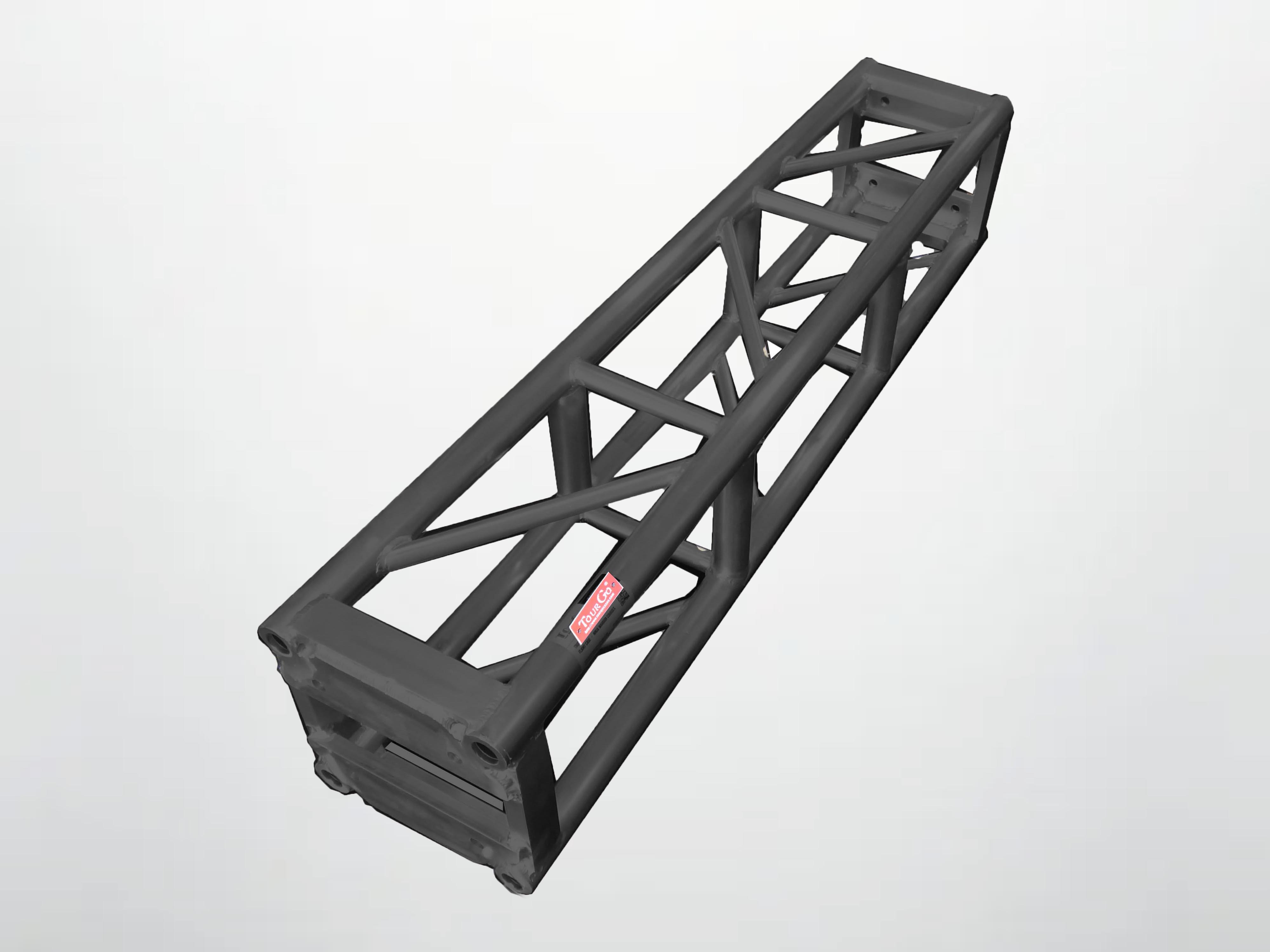 4ft Segment  12″ Tomcat Truss | Thomas Truss / Bolt Black Bolted 12 Inch Professional Box Truss | 3mm Wall – Black Finish