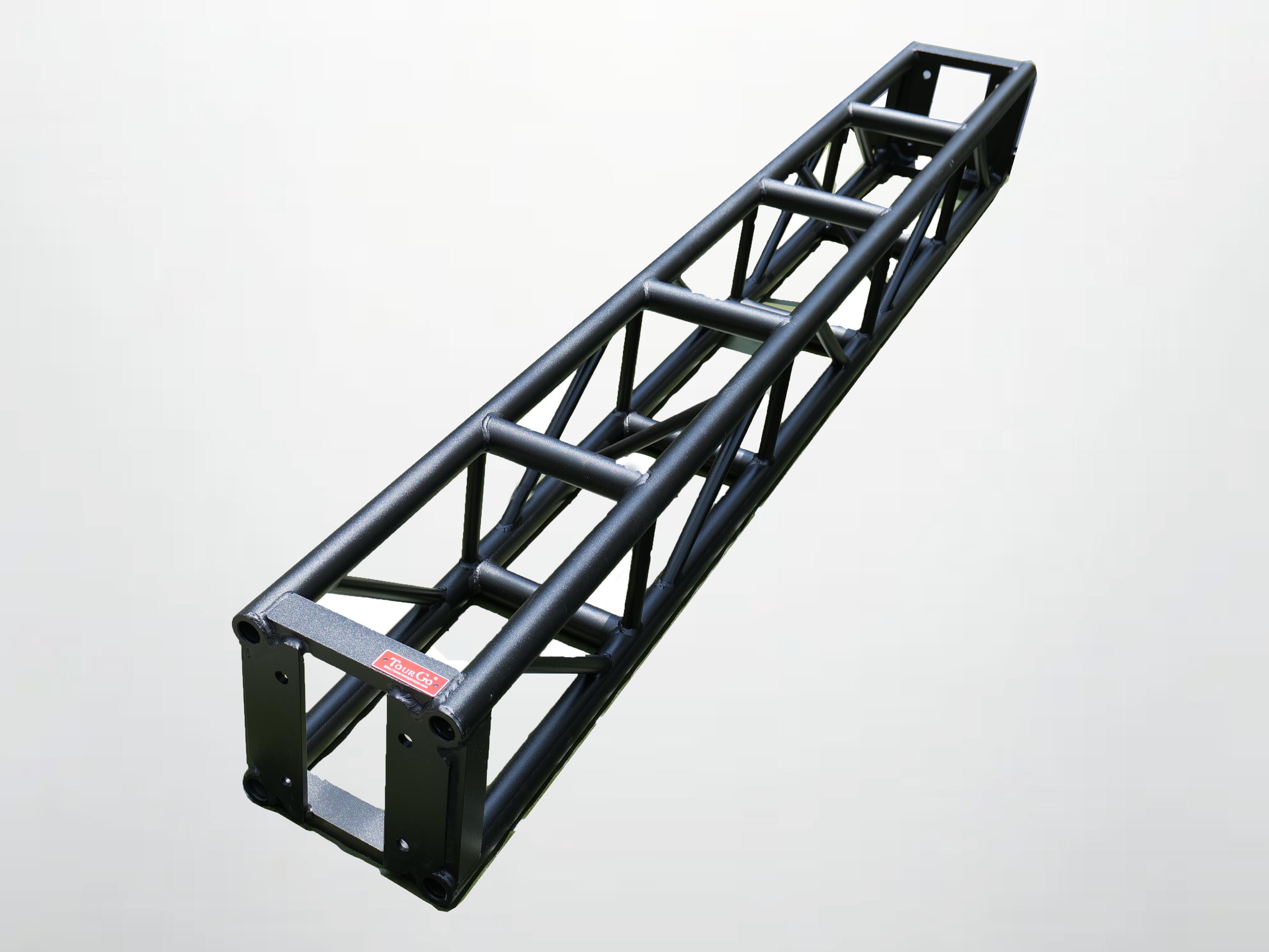 6ft Segment  12″ Tomcat Truss | Thomas Truss / Bolt Black Bolted 12 Inch Professional Box Truss | 5mm Wall – Black Finish