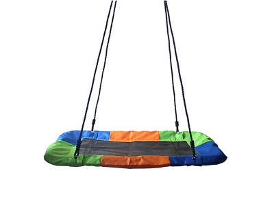 Extra Large Platform Swing Seat with Hanging Rope for Kids and Adults Playground Indoor and Outdoor