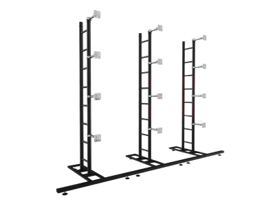 Black LED Video Display Panel Ground Support System Package 3M/9.84FT Width x 2M/6.56FT Height