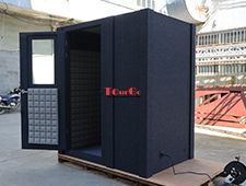 Easy Install Sound Isolation Booth Two-person Live Broadcast Recording Studio Phone Booth