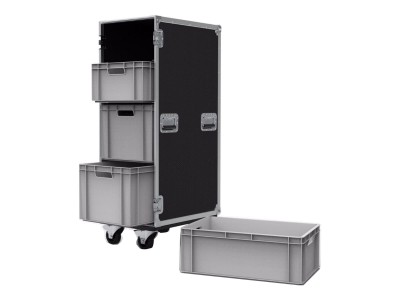 4 Drawer Euro Container Flight Case