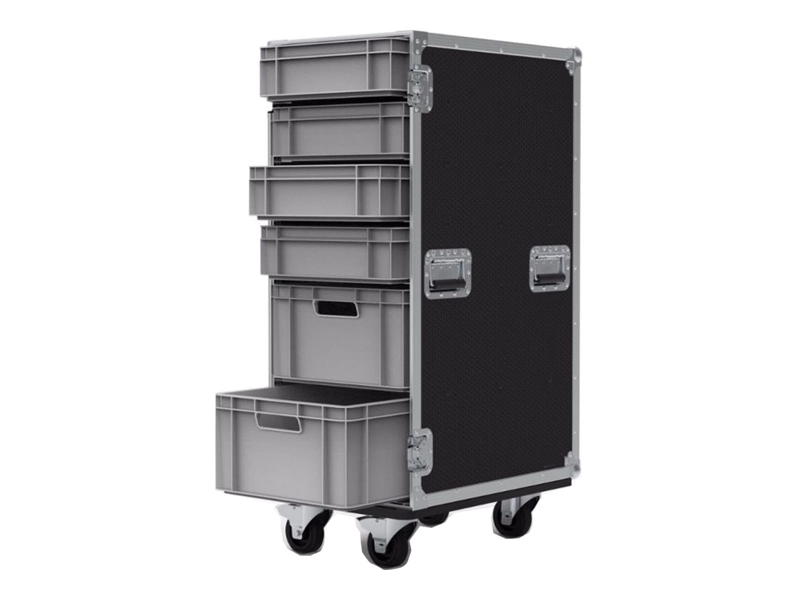 6 Drawer Euro Container Flight Case