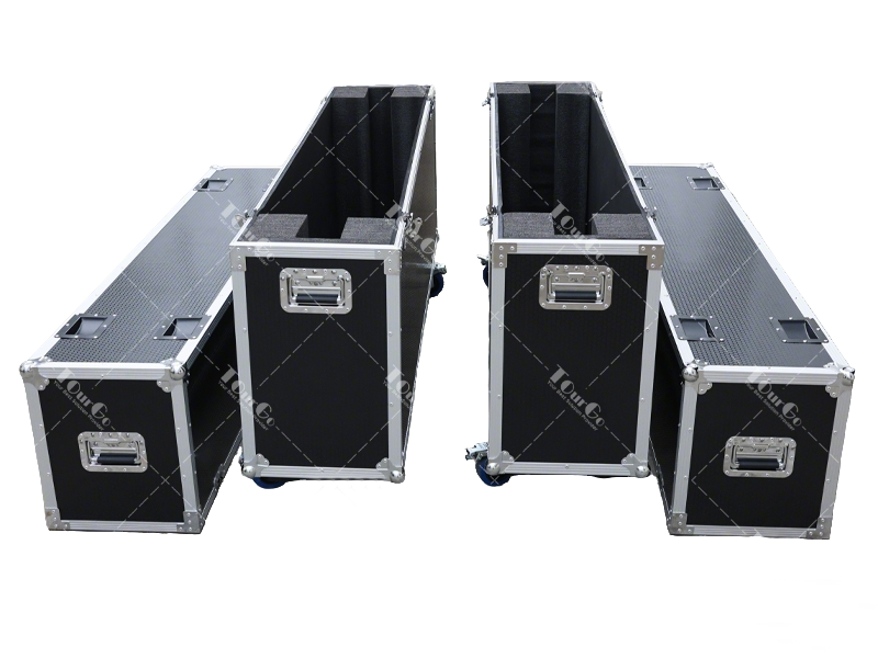 Single 75 Inch TV Safety Protection Transport Aviation Case Heavy Duty Aluminum Flight Case for LED LCD Large Screen