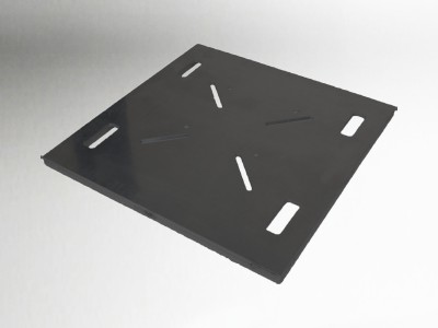 12″ Tomcat Truss Base Plate 30” x 30” – Black Coated Thomas type Raised Top & Base Plates