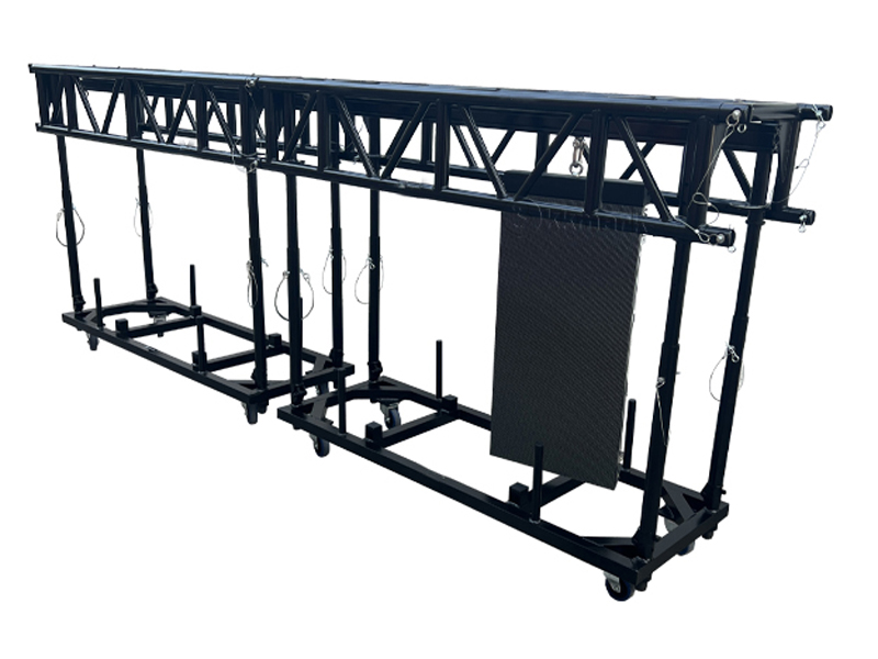 Adjustable legs Pre rig truss design for led screen