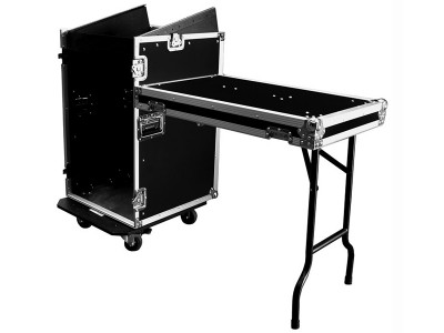 11U Slant Mixer Rack with 16U Vertical Rack System