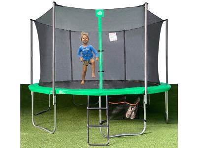 12′ Round Backyard Trampoline with Safety Enclosure