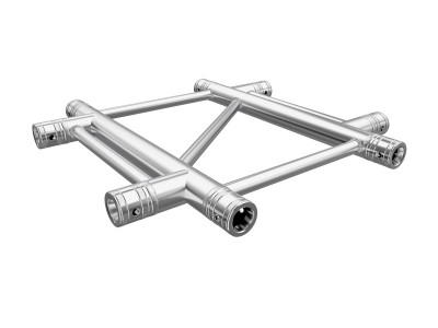 F42 Flat Truss 4 Way X-Junction – Horizontal