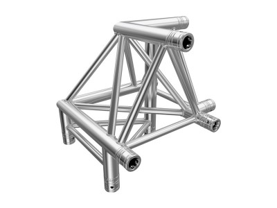 F43 Tri Truss 3 Way 90° Horizontal Corner (Apex Up) to Vertical Junction Left