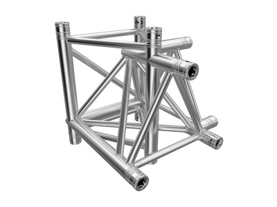 F43 Tri Truss 4 Way 90° Horizontal Truss Corner to Vertical Junction (Up & Down)