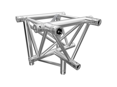 F43 Tri Truss 4 Way Horizontal T- to Vertical Junction (Apex Down)