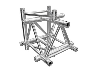 F43 Tri Truss 5 Way Horizontal T- to Vertical Junction (Apex Up/Down)