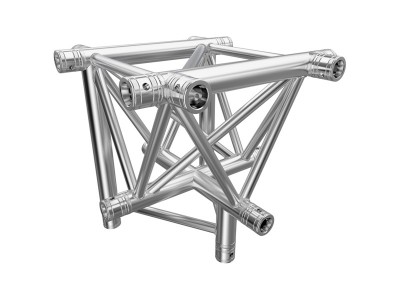 F43 Tri Truss 5 Way Horizontal X- to Vertical Junction (Apex Down)