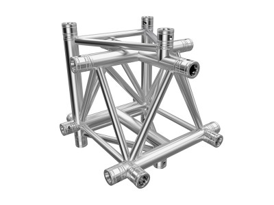 F43 Tri Truss 6 Way Horizontal X- to Vertical Junction (Apex Up/Down)