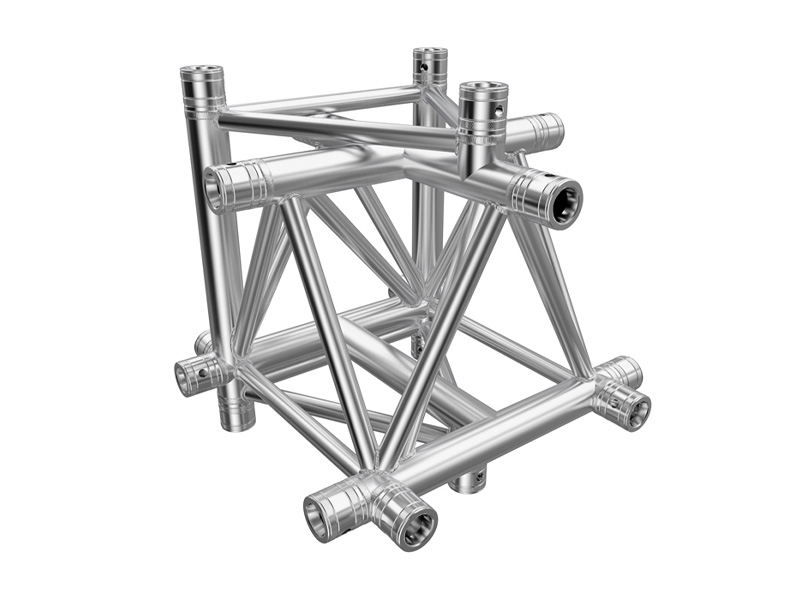 F43 Tri Truss 6 Way Horizontal X- to Vertical Junction (Apex Up/Down)