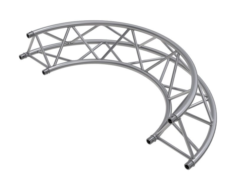 F43 1.0mR (2.0mØ) 180°- 7.5mR (15.0mØ) 30° Radial Truss (2 parts to a Circle)