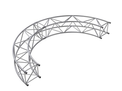 F54 1.5mR (3.0mØ) 90° – 7.5mR (15.0mØ) 30° Radial Truss (4 parts to a Circle)