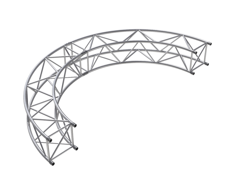 F54 1.5mR (3.0mØ) 90° – 7.5mR (15.0mØ) 30° Radial Truss (4 parts to a Circle)