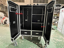 Customized Double Tack Locker Horse Box Utility Trunk Flight Case