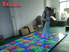 TourGo Led DJ Stage Flooring Used 3D RGB Dance Floor For Wedding Party Decorations