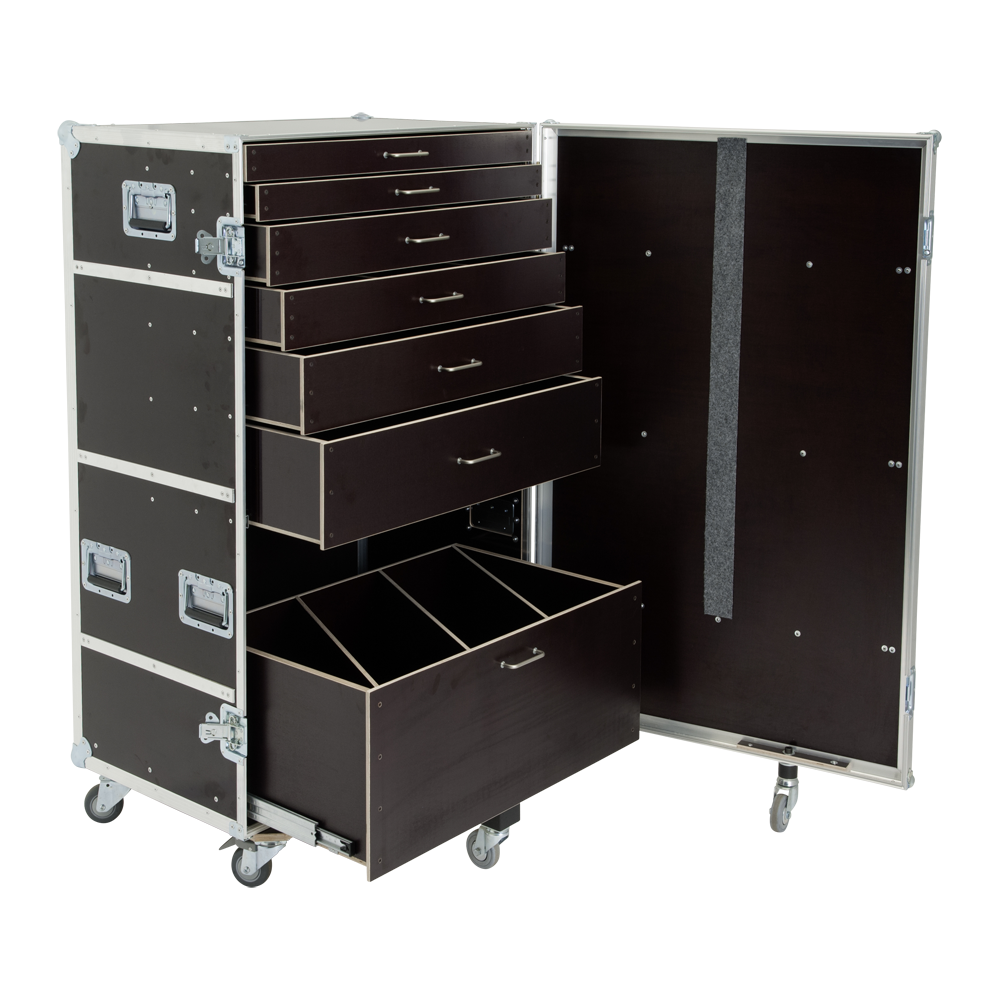 FLIGHT CASE PERCUSSION CABINET WITH DRAWERS