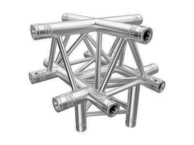 F33 Tri Truss 5 Way Horizontal X- to Vertical Junction (Apex Up)