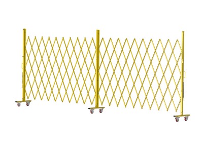 20 Ft. Heavy-Duty Expandable Metal Safety Barriers