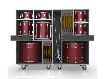 Customized Compartments Protect Instrument equipment Audio Tool Sticks Road Kit Drum Flight Cases with wheels