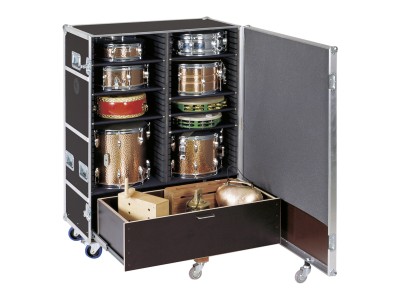 FLIGHT CASE PERCUSSION CABINET WITH SHELVES