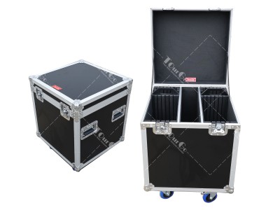 Customized 10pcs of 40-50cm adjustable size Steel Baseplate Flight Road Case