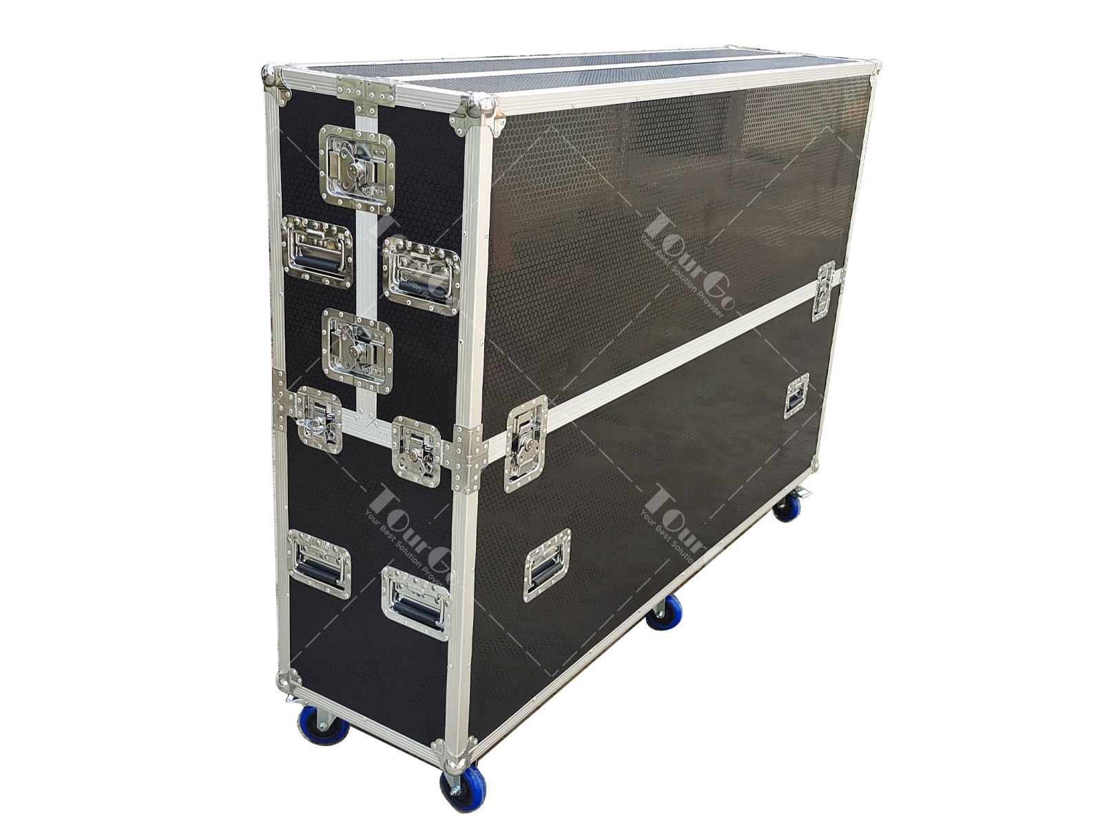 Custom Multi Size Universal 71”-80” LCD/Plasma Electric Lift Road Flight Carrying Case For Tv
