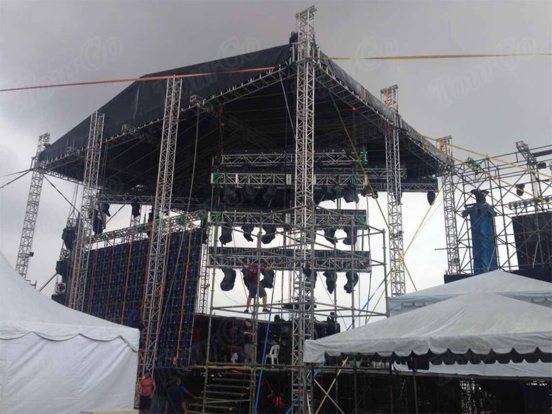 Tourgo Aluminium Concert Truss Stage Lighting Truss System for Outdoor Events