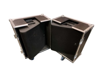 Flight case for JBL M20 Speakers with Caster Cups and label plate