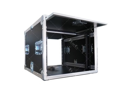 6U slam door rack flight cases