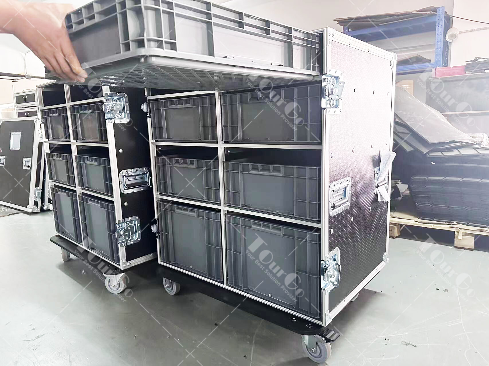  Flight Case With 8 Trays