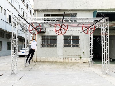 Ninja Hanging Swing Toughest Obstacles Spinning Wheels