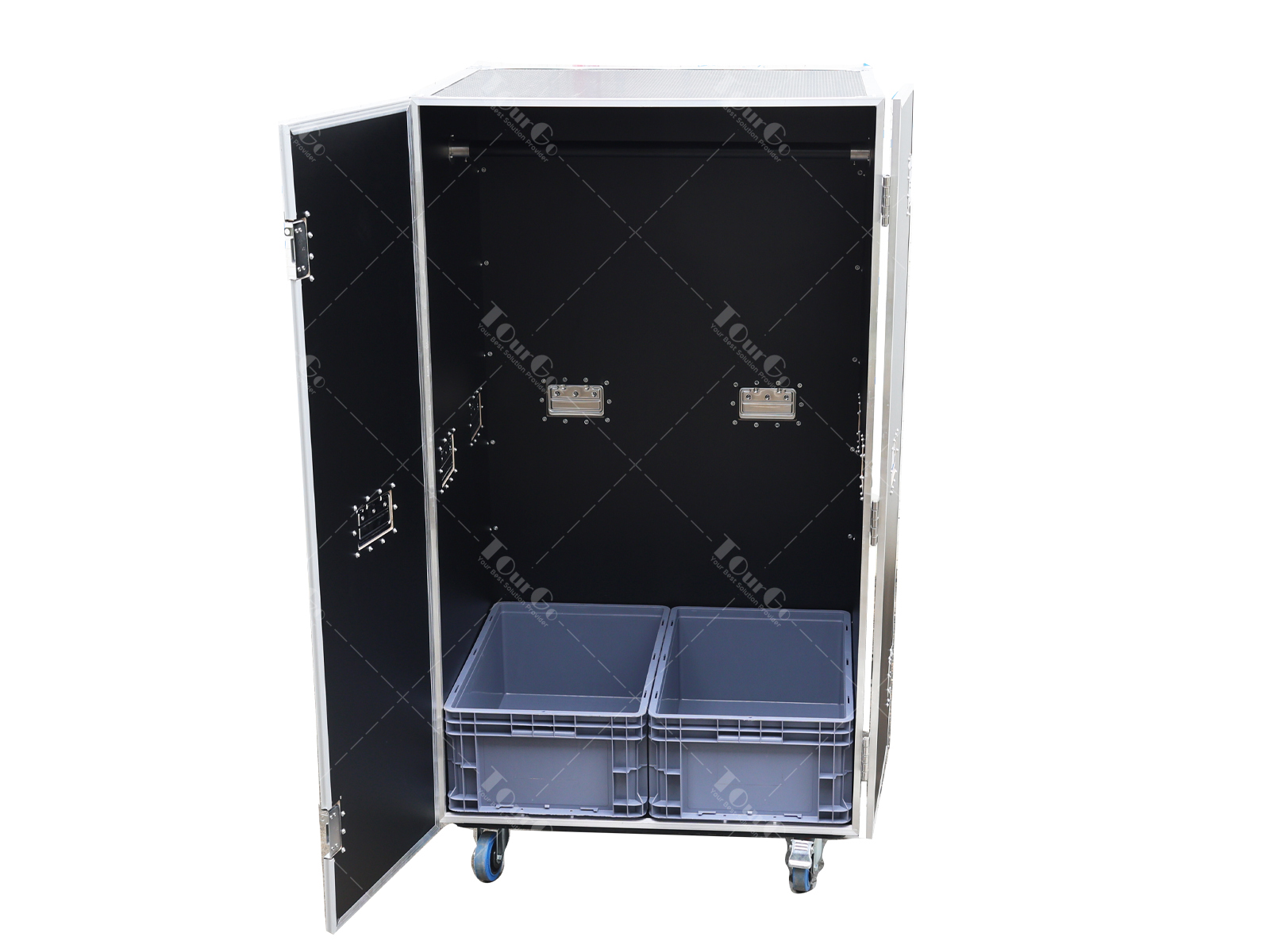 Heavy Duty Mobile Wardrobe Travel ATA Road Case with Wheels