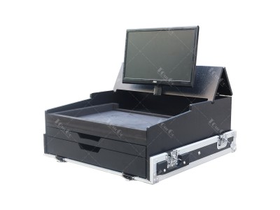 Waves eMotion LV1 Mixer Controller All-In-One Flight Case with pull-out and drawer