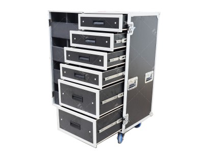Custom 6 Drawer Flight Case