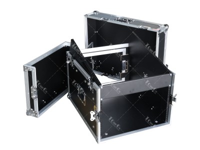 12U Top Slanted 6U Vertical Pro Combo Rack Case