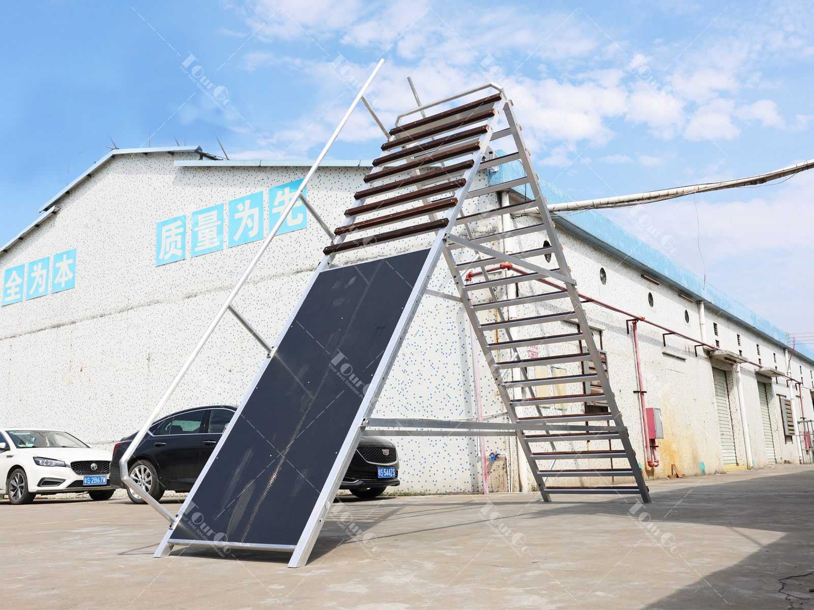 Outdoor Indoor Fitness Obstacle A-shaped frame Climbing Ladder for Spartan Race