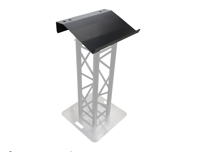 Truss Lectern 24″ Black Powder Finish Aluminum Fits F34 with 4x Punched for D-Series Connectors