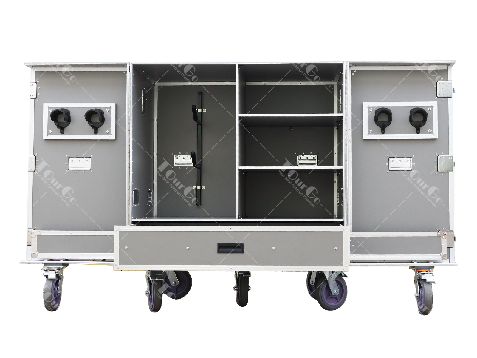 Equestrian Tack Locker 2 Saddles Storage Flight Case
