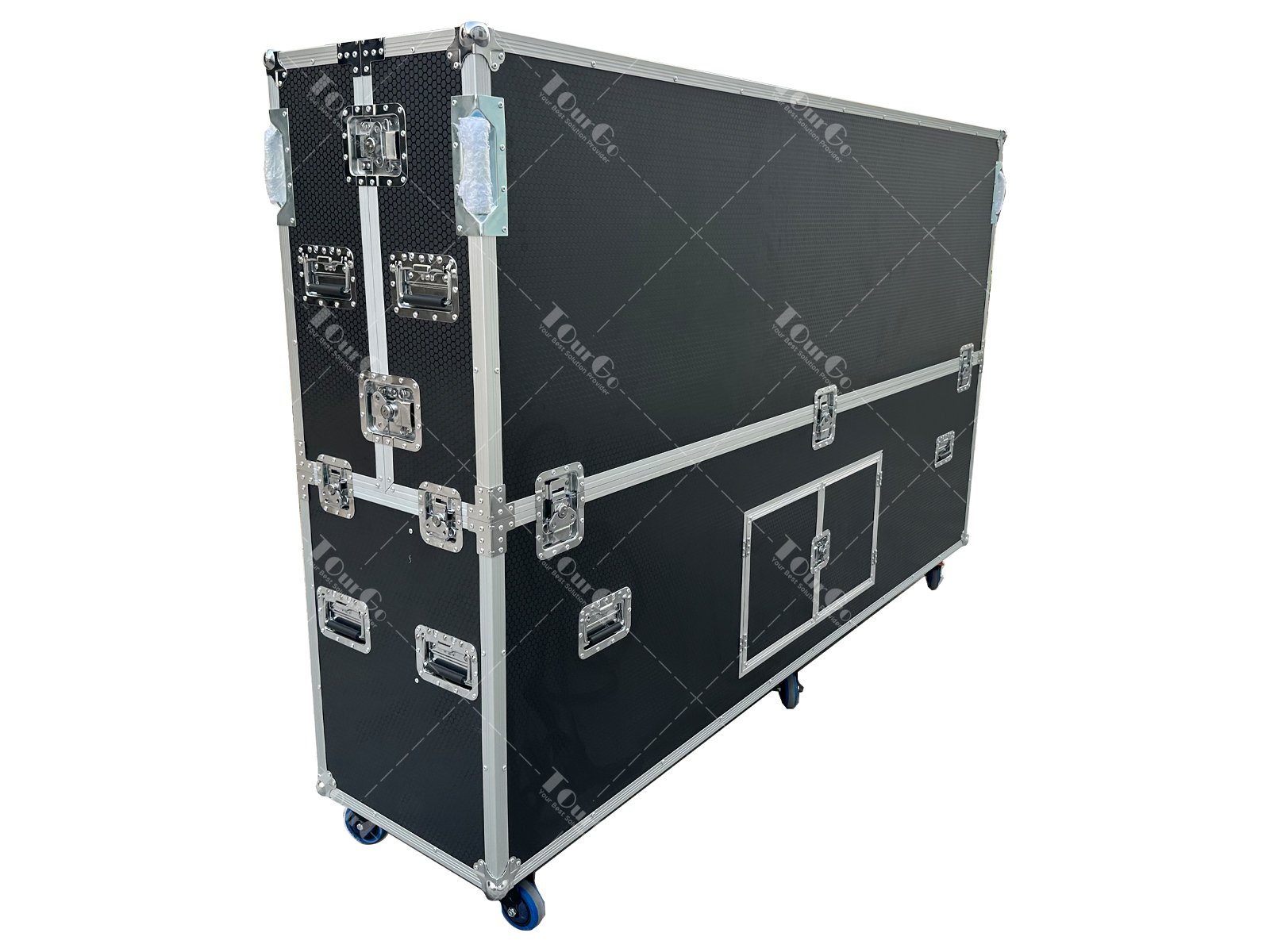 Large Capacity 100inch LCD/Plasma Electric Lift Aluminum Tv Flight Road Case With Reasonable Price