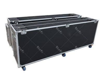 Universal 98Inch Single or 2in1 LCD/LED/Plasma TV Flight Case With 4″ Wheels