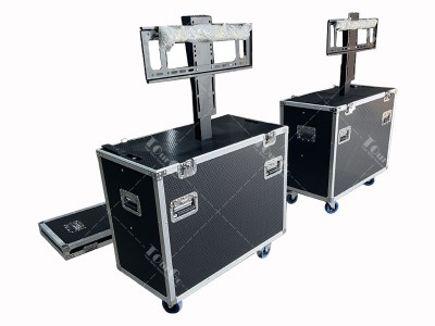 Smart TV Flight Case Customizable 32 Inch Motorised Lift Led Lcd TV Plasma Screen Flight Case