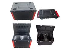 Save shipping cost HDPE Waterproof Hard Equipment Storage plastic 2in1 moving head lighting lights ATA flight transport case